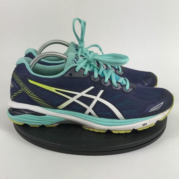 Asics GT-1000 Blue/Green Athletic Running Shoes T6A8N Women’s Size 11 - Picture 4 of 12